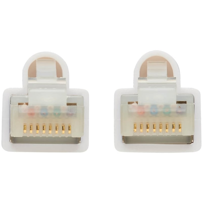 Eaton Tripp Lite Series Safe-IT Cat6a 10G Snagless Antibacterial S/FTP Ethernet Cable (RJ45 M/M), PoE, White, 25 ft. (7.62 m) - Thumbnail 4