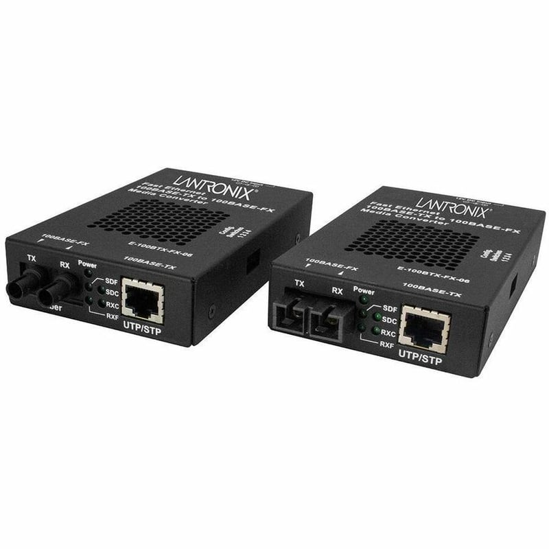 Lantronix E-100BTX-FX-06 Transceiver/Media Converter