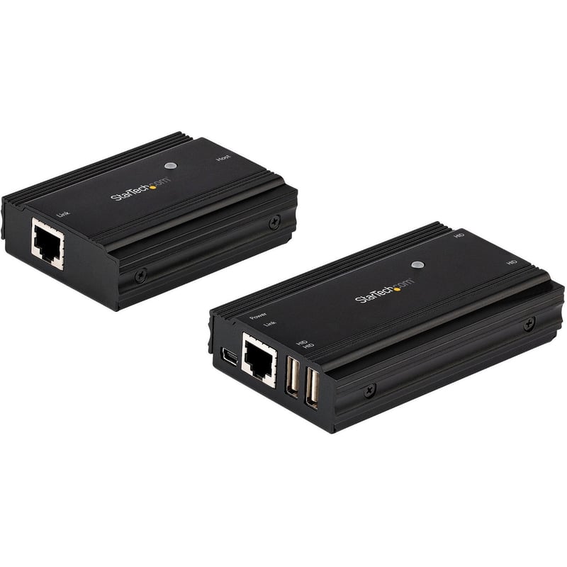 StarTech.com 4 Port USB 2.0 Extender Hub over CAT5e/CAT6 Ethernet Cable (RJ45), 330ft (100m), Metal Housing, USB Extender Kit, 480 Mbps - Thumbnail 1