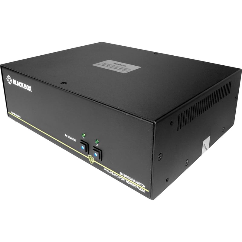 Black Box NIAP 3.0 Secure 2-Port Dual-Head HDMI KVM Switch - Thumbnail 2