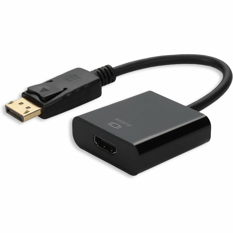 DisplayPort 1.2 Male to HDMI 1.3 Female Black Active Adapter Which Comes with Audio For Resolution Up to 2560x1600 (WQXGA) - Thumbnail 1