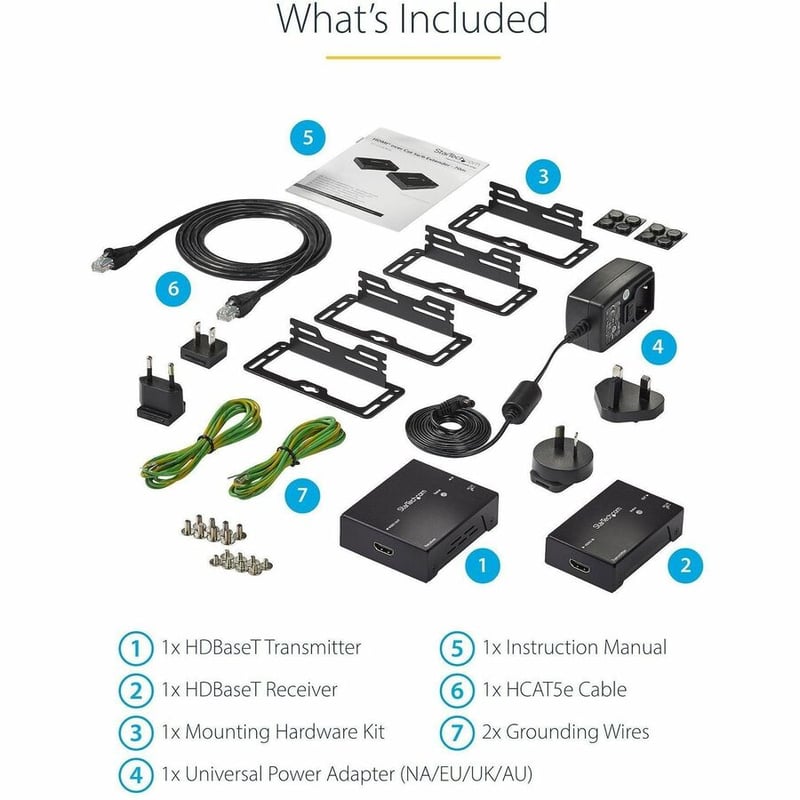 StarTech.com HDMI over CAT5e HDBaseT Extender - Power over Cable - Ultra HD 4K - Thumbnail 5