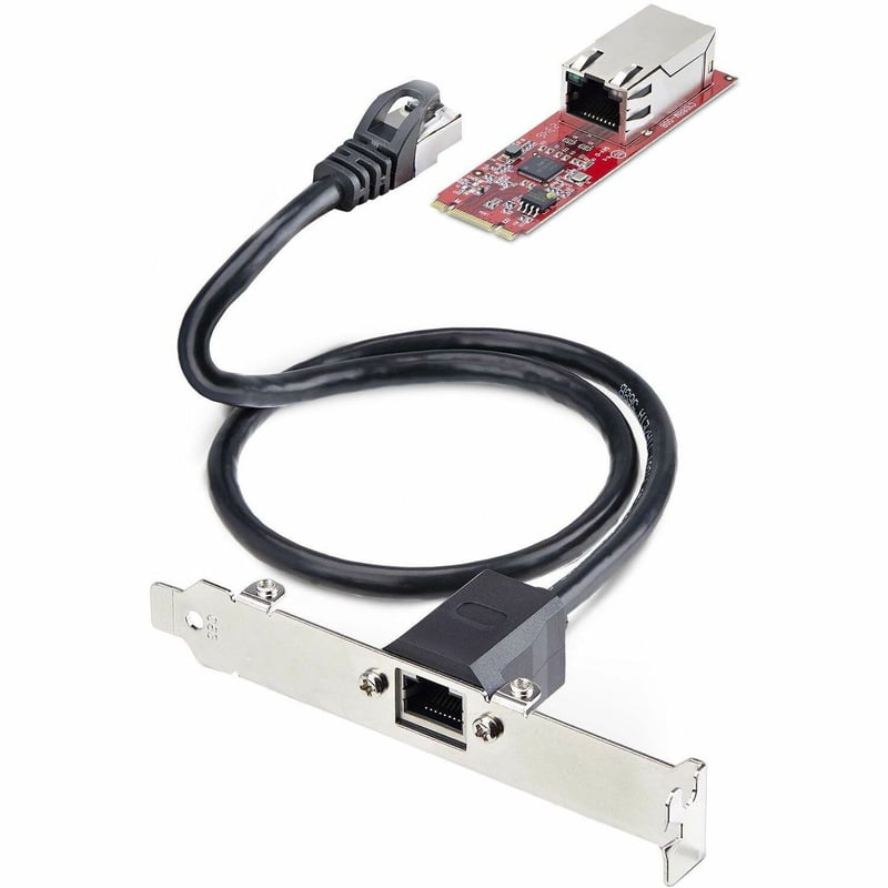 StarTech.com 1-Port 2.5GbE M.2 2280 Network Card, NBASE-T PCIe Ethernet Card, Intel I225-V, Multi-Gigabit NIC, Desktop LAN Card, Win/Linux - Thumbnail 1