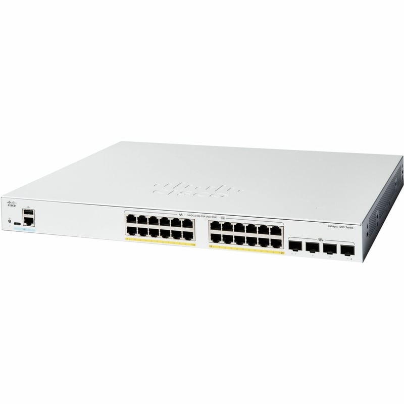 CATALYST 1200 24-PORT GE, FULL POE, 4X10GSFP+ REMANUFACTURED - Thumbnail 1