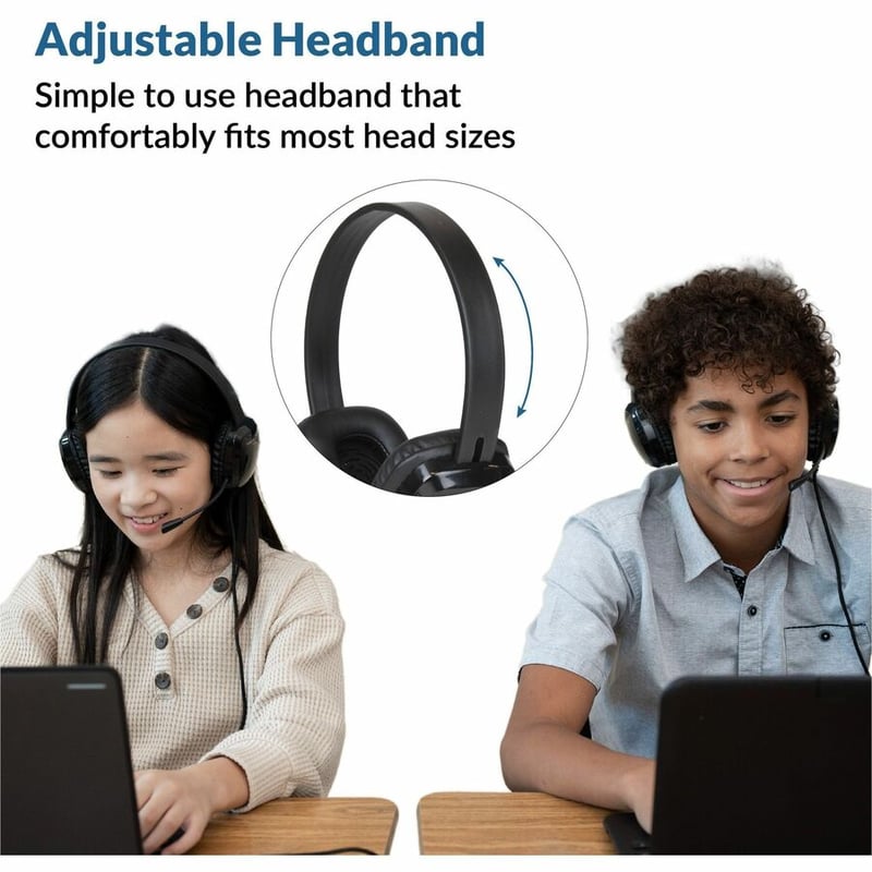USB-C HEADSET WITH BRAIDED TUFF CORD UNIDIRECTIONAL FLEX MIC IN-LIN - Thumbnail 2