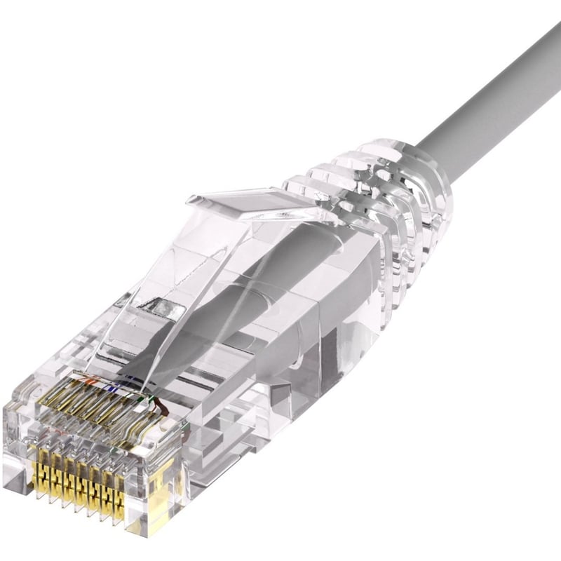 UNC CAT6A SLIM PATCH CABLE 04 FT GRAY