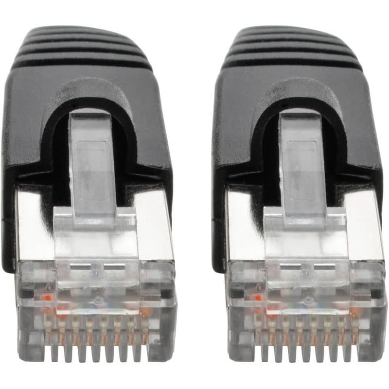 Eaton Tripp Lite Series Cat6a 10G Snagless Shielded STP Ethernet Cable (RJ45 M/M), PoE, Black, 2 ft. (0.61 m) - Thumbnail 3