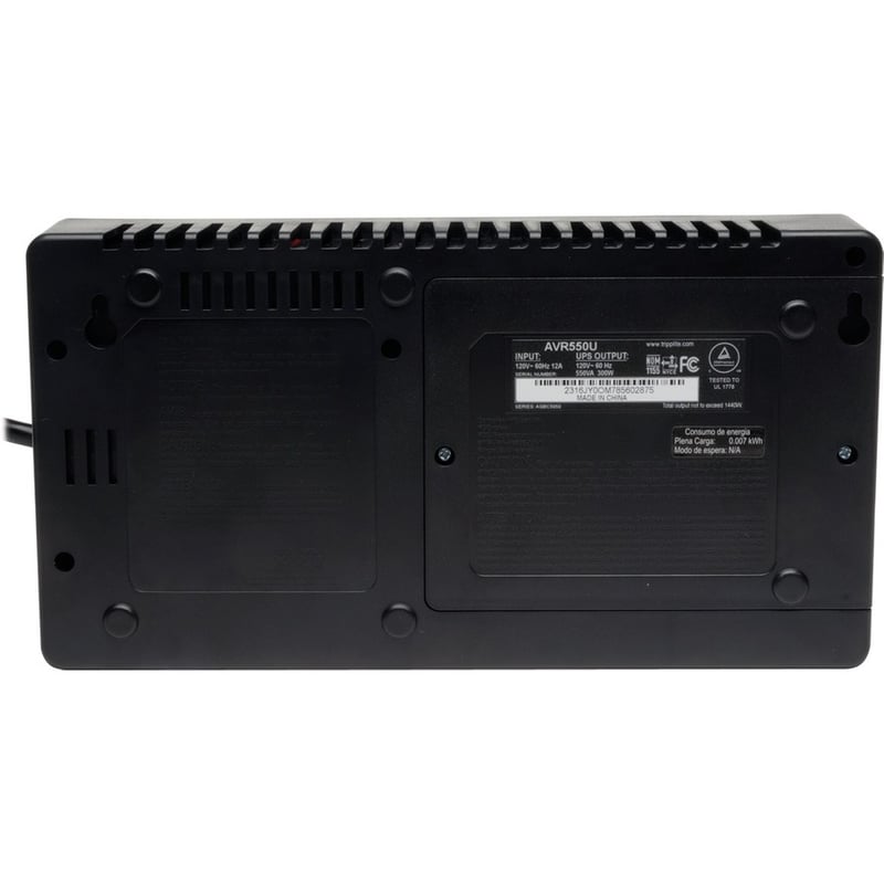 Tripp Lite by Eaton UPS 550VA 300W Line-Interactive UPS - 8 NEMA 5-15R Outlets AVR 120V 50/60 Hz USB Desktop/Wall Mount - Thumbnail 4