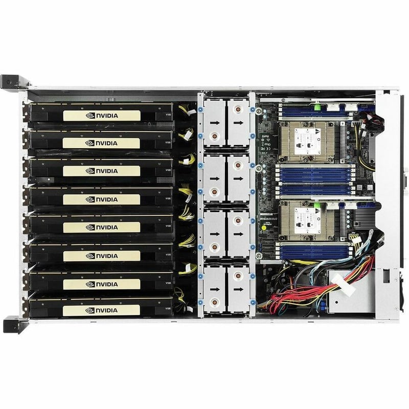 ASROCK RACK 3U8G+/C621 3U RACKMOUNT SERVER BAREBONE DUAL SOCKET LGA3647 INTEL C6 - Thumbnail 3