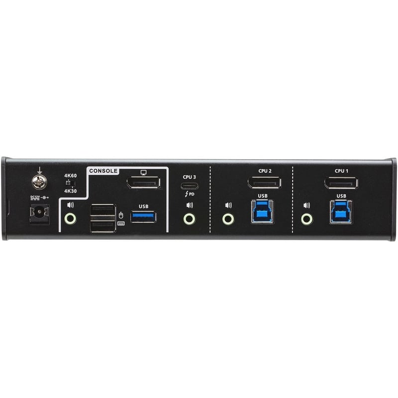 ATEN CS1953 3-Port USB-C DisplayPort Hybrid KVMP Switch - Thumbnail 2