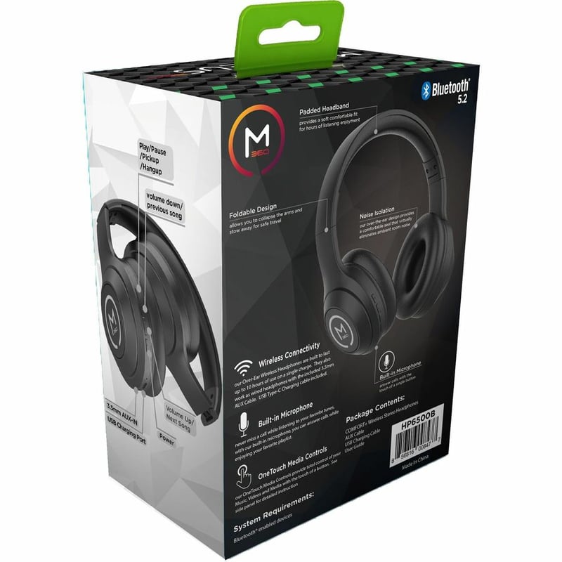 MORPHEUS 360 COMFORT PLUS BLUETOOTH OVER-EAR HEADPHONES, WIRELESS HEADSET WITH B - Thumbnail 3