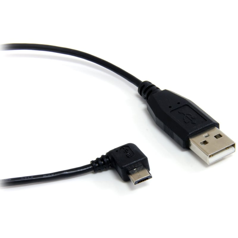 StarTech.com Micro USB A to Right Angle Micro B Cable - Thumbnail 1