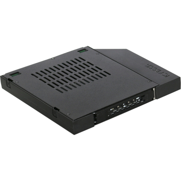 Icy Dock ToughArmor MB411SPO-1B Drive Bay Adapter for 5.25" - Serial ATA/600 Host Interface Internal - Black - Thumbnail 3