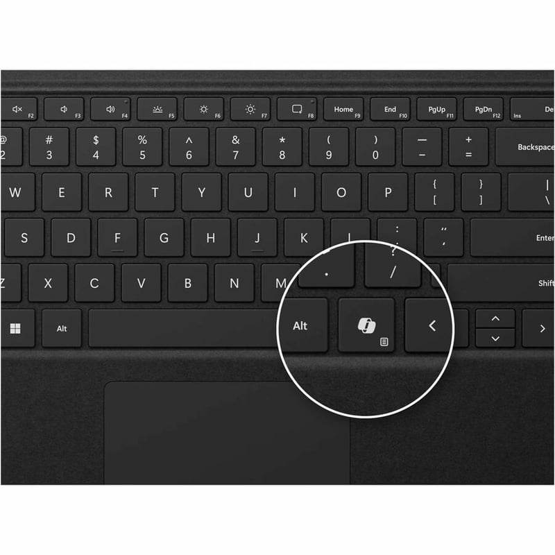 SURFACE PRO KEYBOARD BLACK NO PEN STORAGE - Thumbnail 2