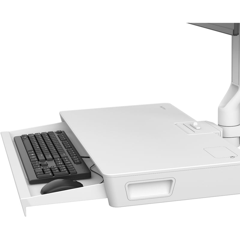 Ergotron CareFit Mounting Arm for Monitor, Mouse, Keyboard, LCD Display, Mount Extension - White - Thumbnail 3