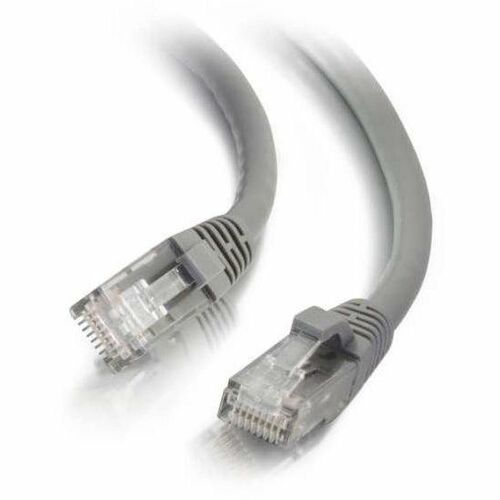 Quiktron Q-Series Patch Cords, Cat6, Booted, Gray, 12 Ft