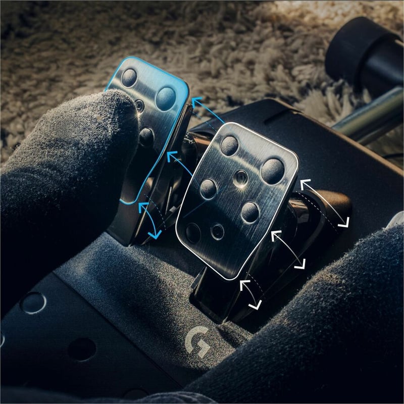 Logitech G923 Gaming Steering Wheel, Gaming Pedal - Thumbnail 3