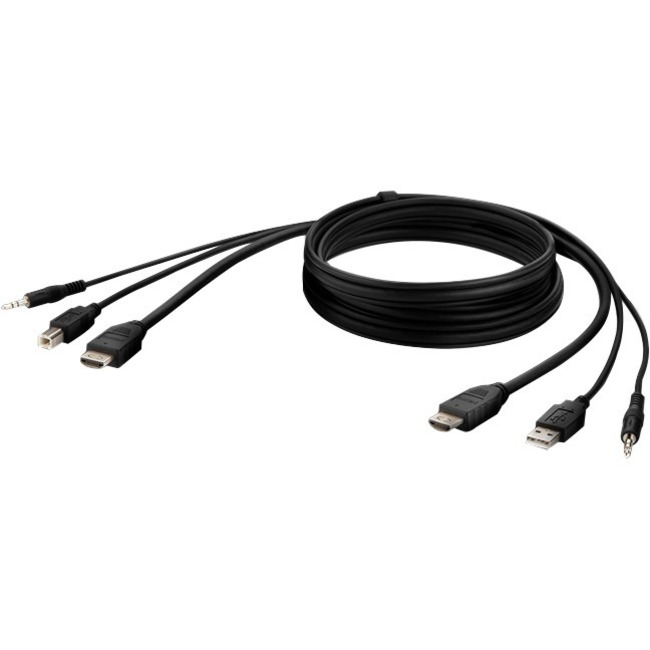 Belkin HDMI High Retention + USB A/B + Audio Passive Combo KVM Cable - Thumbnail 1