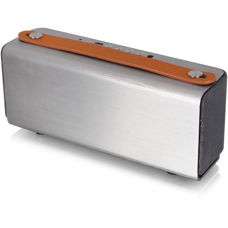 LUXA2 Groovy Portable Bluetooth Speaker System - 5 W RMS - Silver - Thumbnail 4