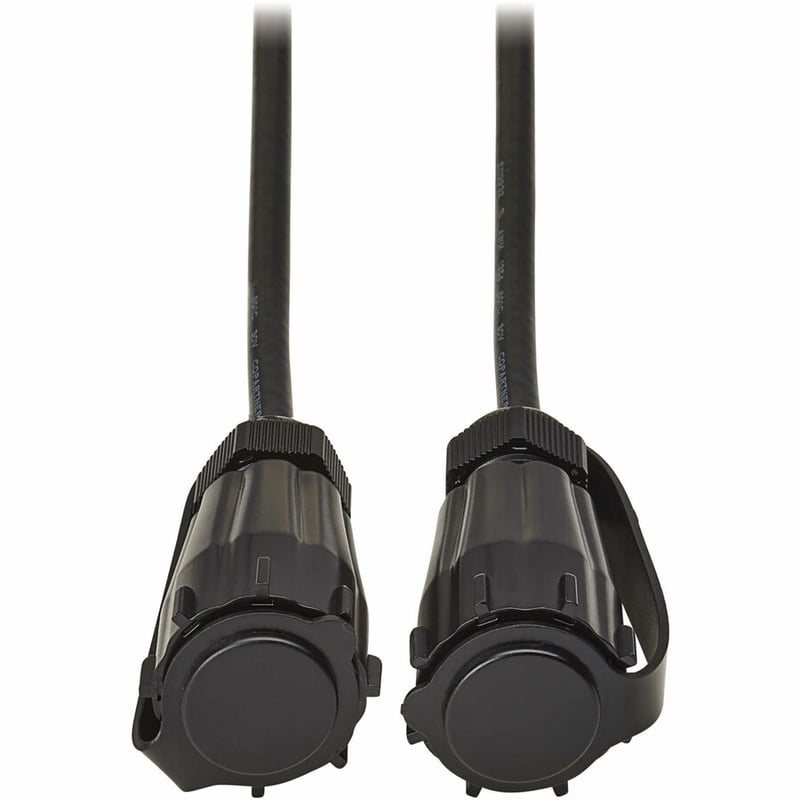 Eaton Tripp Lite Series Rigid Industrial RF Coaxial Cable (M/M) - IP68, BNC Connectors, 10 ft. (3.1 m), Black - Thumbnail 3