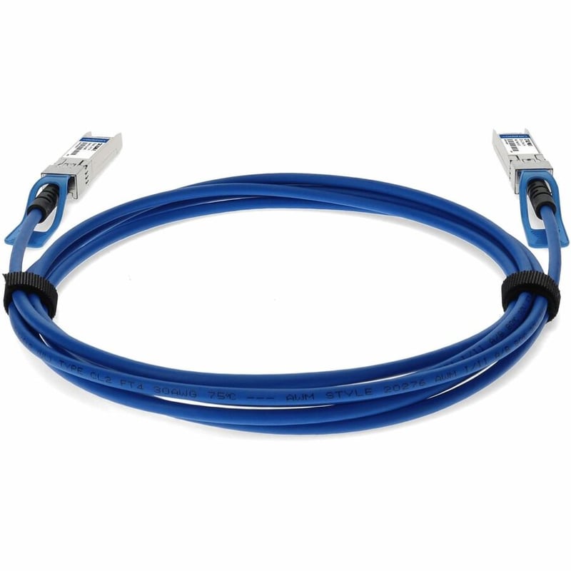 AddOn Intel® XDACBL3M Compatible TAA Compliant 10GBase-CU SFP+ Direct Attach Cable (Passive Twinax, Blue, 3m) - Thumbnail 4
