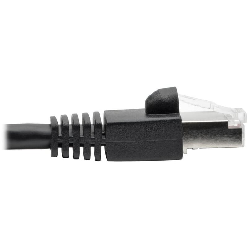Eaton Tripp Lite Series Cat6a 10G Snagless Shielded STP Ethernet Cable (RJ45 M/M), PoE, Black, 5 ft. (1.52 m) - Thumbnail 4