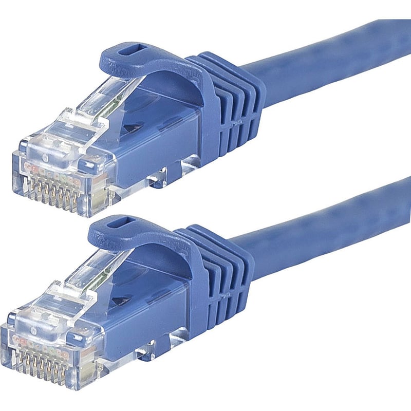 Monoprice FLEXboot Series Cat5e 24AWG UTP Ethernet Network Patch Cable, 75ft Blue - Thumbnail 2