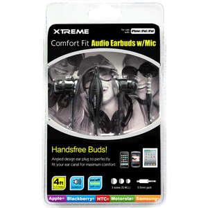 Xtreme Cables Comfort Fit Audio Earbuds w/ Mic