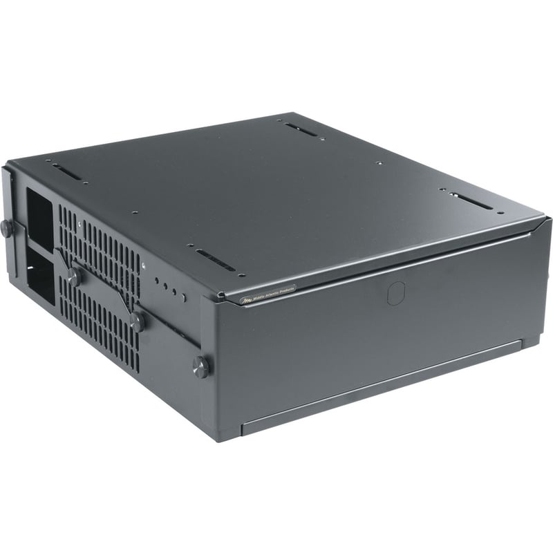 Middle Atlantic UTB-HR-A2-14 Mounting Box for Network Equipment, A/V Equipment, HDMI Switcher, Video Switcher - Black Powder Coat - Thumbnail 2
