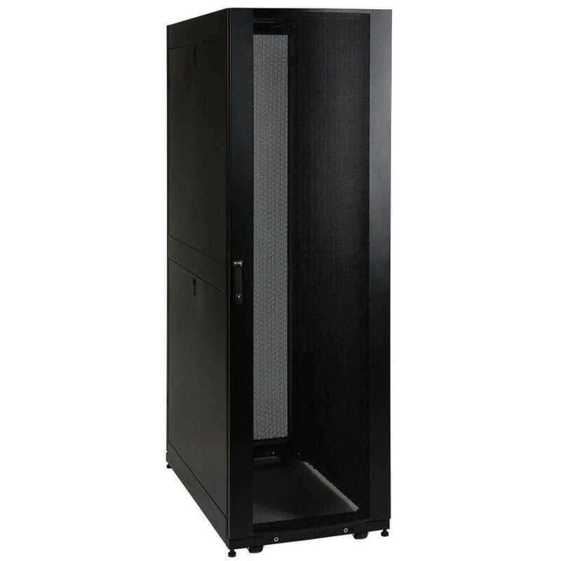 Tripp Lite by Eaton 42U SmartRack Standard-Depth Rack Enclosure Cabinet Threaded 10-32 Mounting Holes with doors & side panels - Thumbnail 1