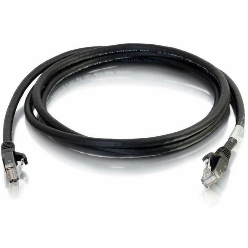 C2G 6ft Cat6a Snagless Unshielded (UTP) Ethernet Cable - Cat6a Network Patch Cable - PoE - Black - Thumbnail 1