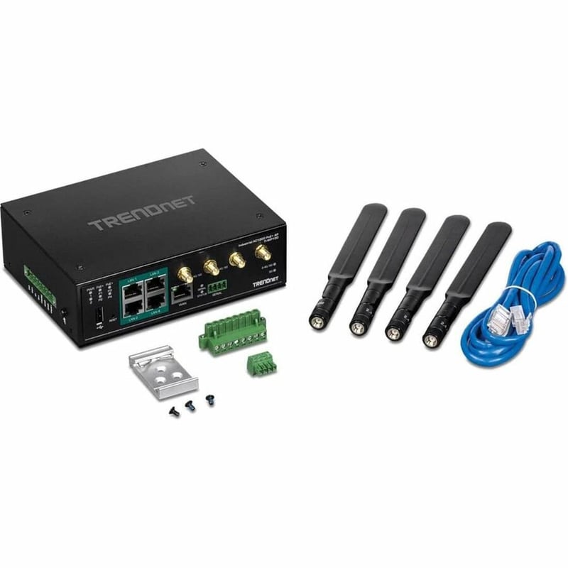 TRENDnet TI-WP100 Wi-Fi 5 IEEE 802.11ac Ethernet Wireless Router - TAA Compliant - Thumbnail 2