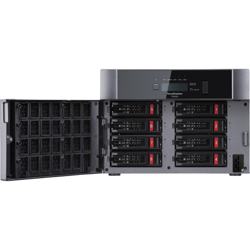 BUFFALO TeraStation 5820 8-Bay 96TB (8x12TB) Business Desktop NAS Storage Hard Drives Included - Thumbnail 2