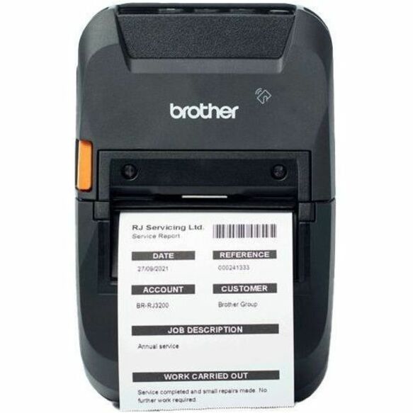 Brother RuggedJet RJ-3230BL Mobile Direct Thermal Printer - Monochrome - Portable - Label/Receipt Print - Ethernet - USB - Bluetooth - Black - Thumbnail 5