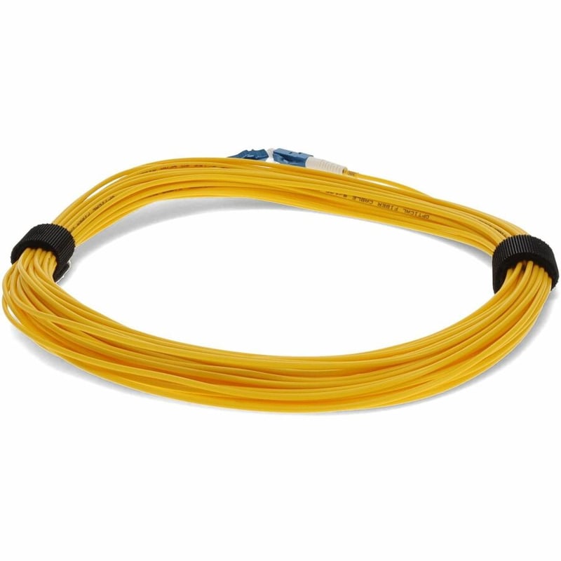 AddOn 46m LC to LC Yellow OS2 Simplex OFNR (Riser-Rated) SMF Fiber Patch Cable - Thumbnail 4