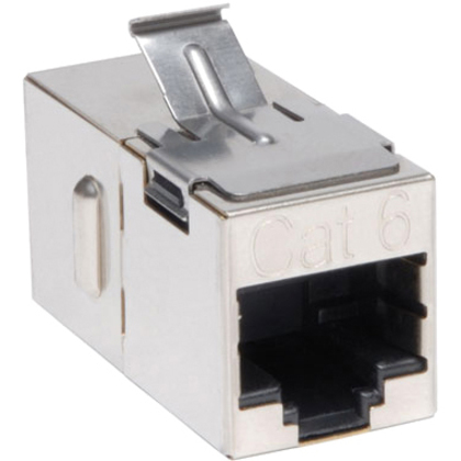 Tripp Lite by Eaton Cat6 Straight Through Modular Shielded In-line Snap-in Coupler (RJ45 F/F) TAA - Thumbnail 2