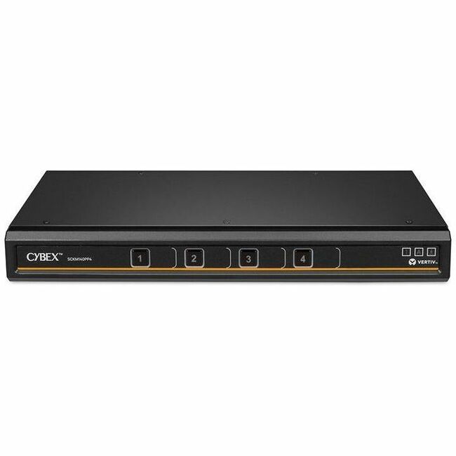 Vertiv Avocent Cybex SCKM100 Secure Desktop KVM Switch, 4 Port, Dedicated Peripheral Port, NIAP Version 4.0 Certified, TAA Compliant (SCKM140PP4-400) - Thumbnail 1