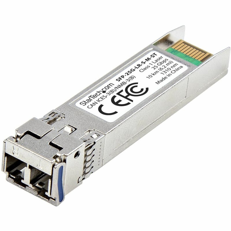 StarTech.com MSA-Compliant SFP-25G-LR-S SFP28 Module, 25Gb Single Mode Fiber (SMF), 25GBASE-LR LC Transceiver, 1310nm, 10km (6.2mi), DDM - Thumbnail 1