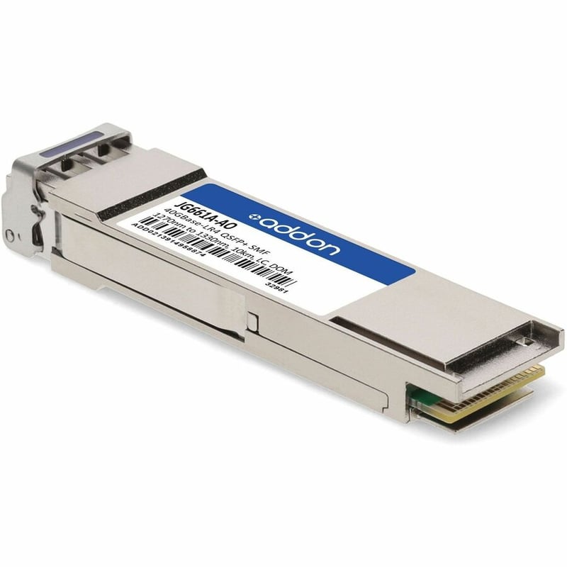 AddOn HP JG661A Compatible TAA Compliant 40GBase-LR4 QSFP+ Transceiver (SMF, 1270nm to 1330nm, 10km, LC, DOM) - Thumbnail 3