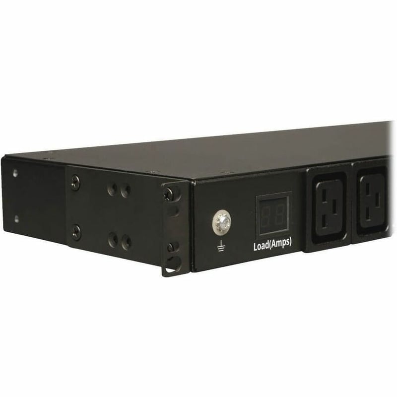 Tripp Lite by Eaton PDU 3.7kW Single-Phase Local Metered PDU 208/230V (8 C13 & 2 C19) C20 / L6-20P Adapter 12 ft. (3.66 m) Cord 1U Rack-Mount TAA - Thumbnail 4