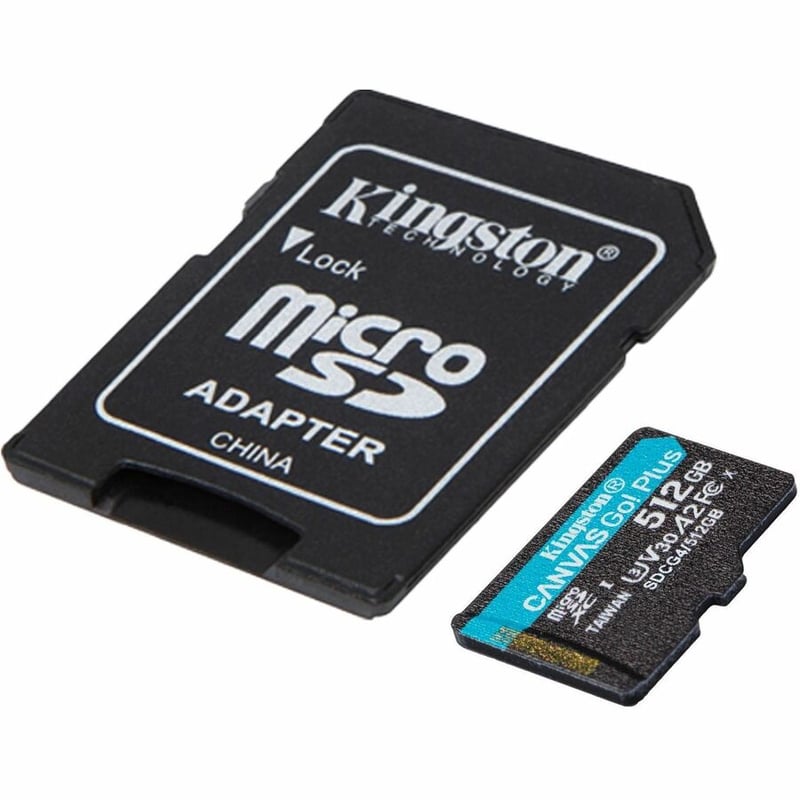 512GB MICROSDXC CANVAS GO PLUS GEN4 200MB/S A2 U3 V30 CARD + ADAPT - Thumbnail 2