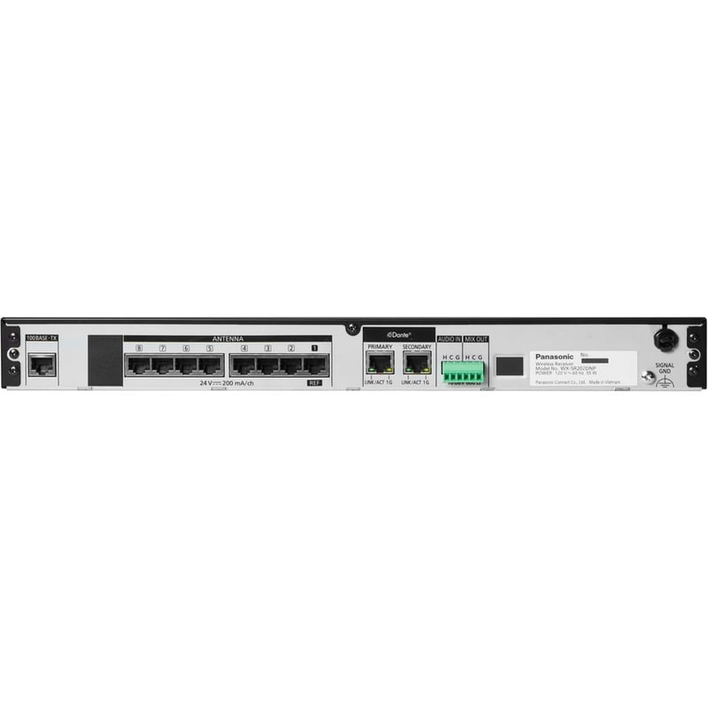 Panasonic WX-SR202DN 2-Channel Dante Digital Wireless Mic Receiver - Thumbnail 3