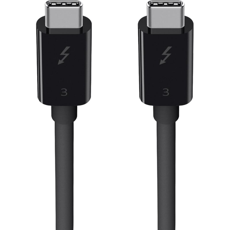 Belkin Thunderbolt 3 Cable (USB-C to USB-C) (100W) (1.6ft/0.5m) - Thumbnail 2