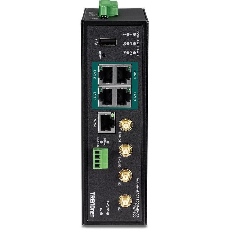 TRENDnet TI-WP100 Wi-Fi 5 IEEE 802.11ac Ethernet Wireless Router - TAA Compliant - Thumbnail 5