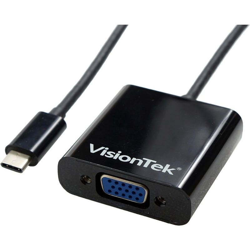 VisionTek USB-C to VGA Active Adapter(M/F) - Thumbnail 1