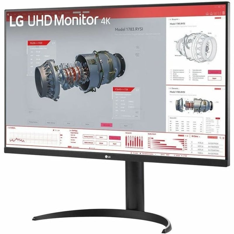 LG 32BR55U-B 32" Class 4K UHD LCD Monitor - 16:9 - Thumbnail 1