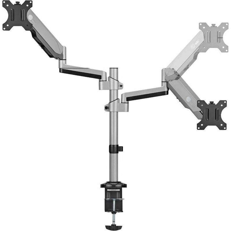 SIIG Dual Stacked Monitor Arm Desk Mount - 17" - 32" - Max Load 19.8 lbs for each arm - VESA 75/100mm