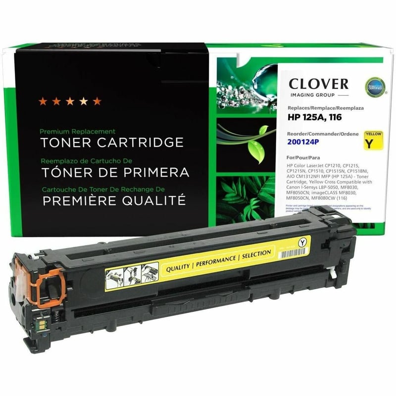 Clover Imaging Remanufactured Yellow Toner Cartridge for HP 125A (CB542A) - Thumbnail 1