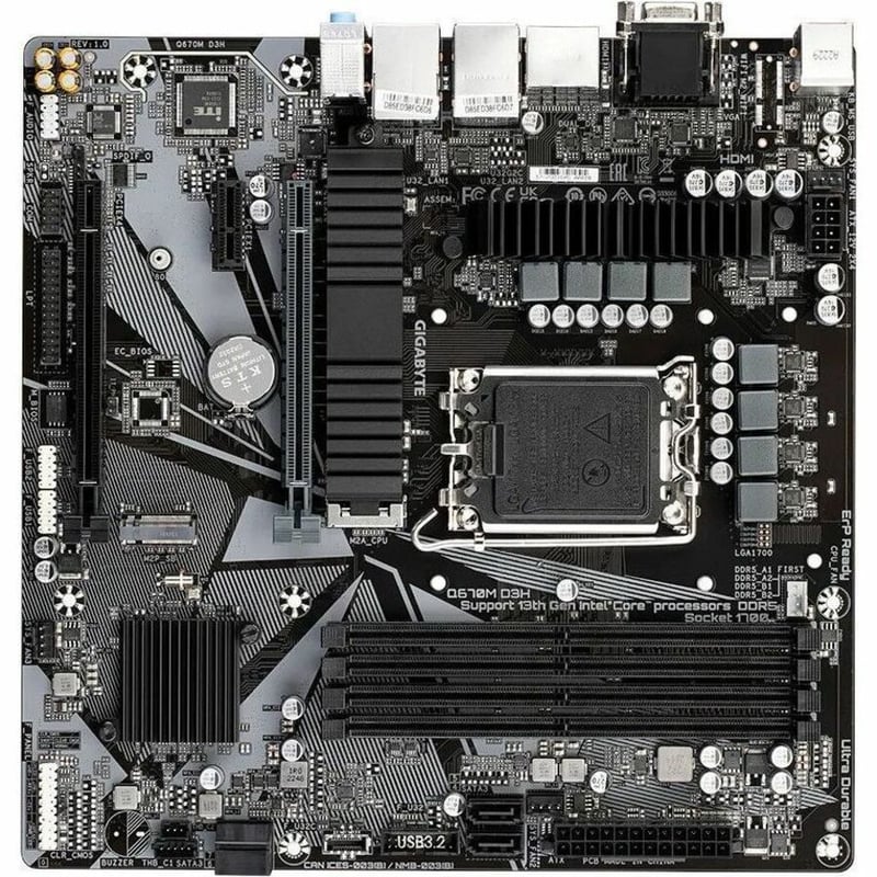 GIGABYTE Q670M D3H INTEL LGA 1700 - Thumbnail 5