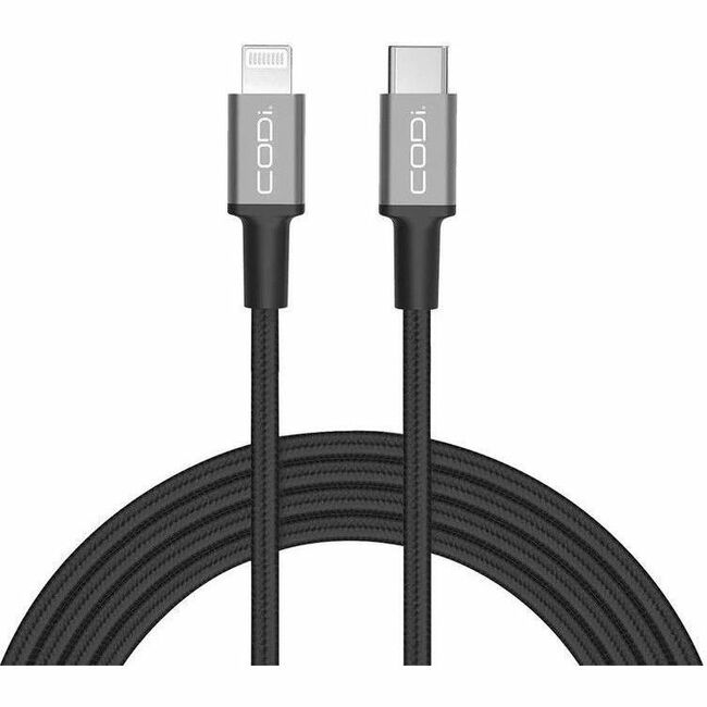 CODi 6' USB-C to Lightning (MFI Certified) Braided Nylon Charge & Sync Cable